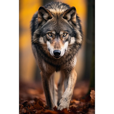 Wolf on Painting
